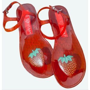 Katie Perry Strawberry Jelly Sandals